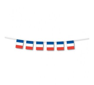 FRANCE FRENCH 7M FLAG PARTY BUNTING DECORATIONS NEW