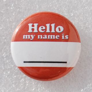 Custom Badge   Hello my name is   Name Message   Button