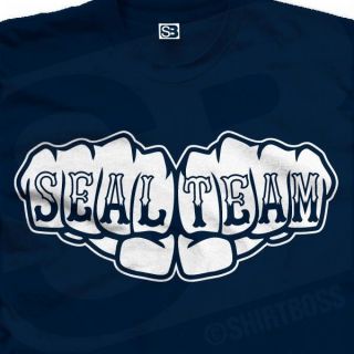 Seal Team Fists Knuckle Tattoo U.S. Military 1 2 3 4 5 6 7 Six T Shirt