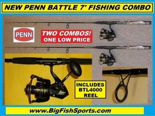 Fishing Spinning COMBINATIONS NEW TWO COMBO BTL4000 REEL & ROD