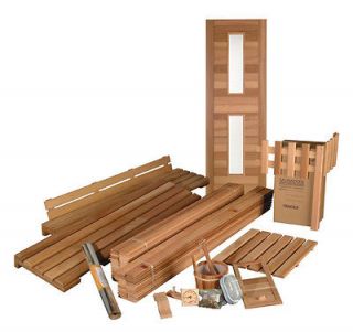 Premium 5x5 Cedar Sauna Material Liner Kits   Heater Incl.