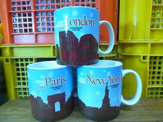 coffee NEW YORK LONDON PARIS happy holidays 2009 mug GLOBAL VERSION