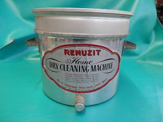 RENUZIT HOME DRY CLEANING MACHINE RARE OLD AD STEAMER DIY CLEANER