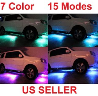 Color 15 Modes 2x36 & 2x24 Under Car LED Glow Underbody System Neon