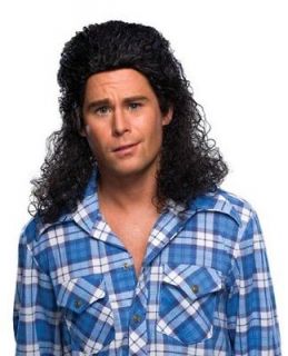 Rubies Costume Co Humor S Perm Mullet Long Wig