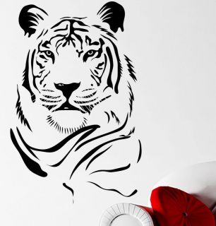 Tiger Head Big Cat Stripes Wall Sticker Decal Transfer 22 Colour