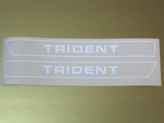 TRIUMPH Trident logo vinyl decal peel and stick vintage motorcycle