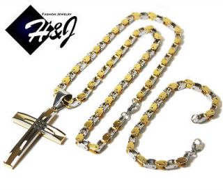 Steel 5mm Gold Silver Box Bike Chain Necklace Bracelet Pendant*A