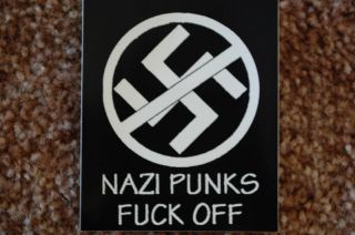 Anti racism / nazi NAZI PUNKS F**** OFF Sticker (S247