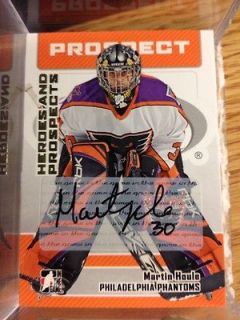 2006 07 ITG Heroes & Prospects Autograph #AMH Martin Houle