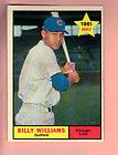 BILLY WILLIAMS 1961 TOPPS RC ROOKIE