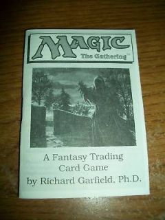 Magic the Gathering MTG BETA Rulebook Mint Rule Book