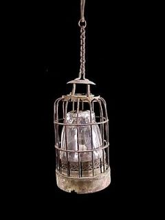 RARE Old Bird Cage Style Brass Hanging Opium War Era Oil Lamp Lighter