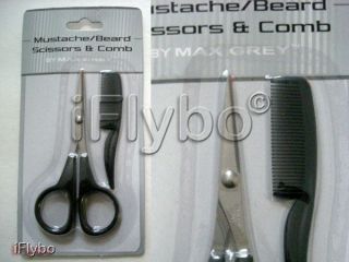 Mustache Beard Scissors & Comb Grooming Kit
