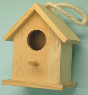 Hanging Wooden BIRD HOUSE Plus Other CRAFT Wooden Items to decorate