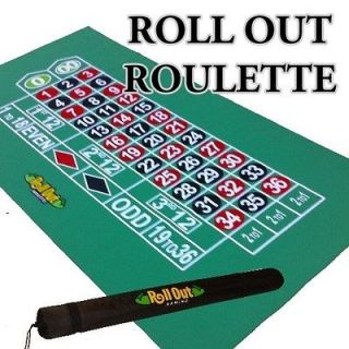 Roll Out Rubber Foam Table Top   Roulette with Free Bag