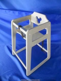 MICKEY MOUSE SILHOUETTE RESTAURANT HIGH CHAIR ACTUAL DISNEY USED CHAIR