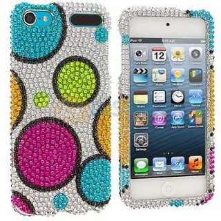 Colorful Hubble Bubble Bling Rhinestone Case Cover for iPod Touch 5th