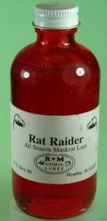 Muskrat Trapping Lure Rat Raider 4oz RM Animal Lures Attracts muskrat