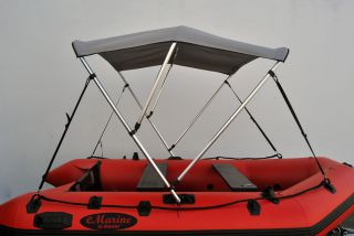 Bimini Top for length 9 11Ft Inflatable Boat, beam 5 ft (3 Bow design