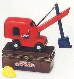 Tonka Crane Truck Mighty Mike PHB Porcelain Hinged Box Midwest Cannon