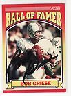 BOB GRIESE SIGNED MIAMI DOLPHINS 1990 SCORE #601