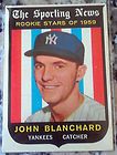 JOHN BLANCHARD 1959 Topps Rookie Stars New York Yankees