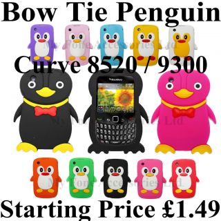 Penguin For BlackBerry Curve 8520 / 9300 Soft Silicone Back Case Cute