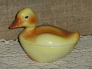 Authentic French Portuguese Faience Duck Terrine, Sig.Michel Caugant