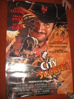 original MOVIE POSTER 1991 ROLLED Billy Crystal cowboy dude ranch