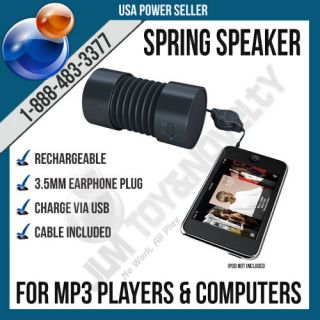 Portable  iPod iPhone Laptop PC Mini Stereo Spring Tube Speaker