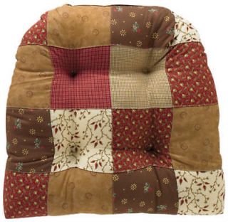 PARK DESIGNS GRANDMAS QUILT CHAIRPAD WITH TIES / QUILTED   1 OR SET