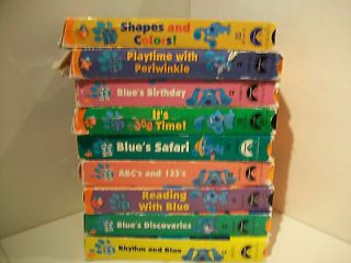 Blues Clues VHS lot of 9 Ships Free 