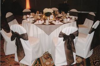 WHITE WEDDING BANQUET CATERING CHAIR COVERS COVER