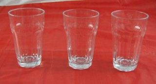 of 3 Vintage 5.5 Pasabahce Palaks Turkey Water Drinking Glasses R1G6