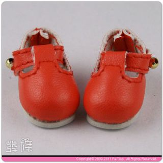New Lati Yellow Pukifee Blythe BJD Doll Shoes   Red
