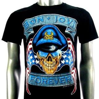 Bon Jovi Punk American Metal Rock Band T shirt Sz XL BO8 Men