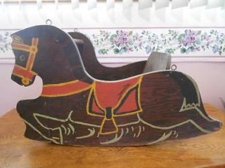 Vintage Wooden Swing / Rocker Horse Super Cute