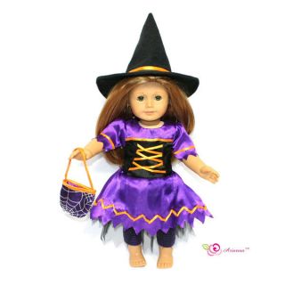 Witch Costume fits American Girl Doll 18 Marisol