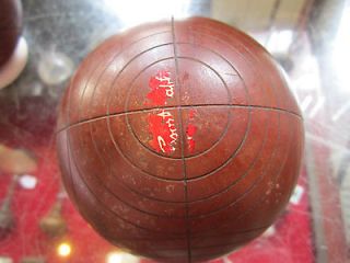 Vintage Bocci Balls (Bocce) Sports, Brown E448