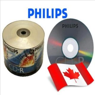 100 pcs Philips Logo Brand 52X 80MIN/700MB Blank CD CD R CDR Media LOT