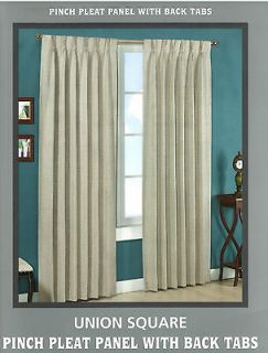 HOME UNION SQUARE PINCH PLEAT OR BACK TAB CURTAIN PANEL DRAPES NEW