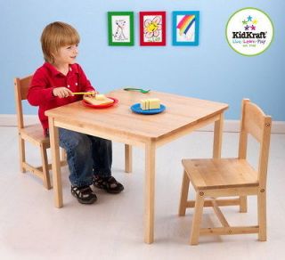 New KidKraft Kids Wooden Activity Table & Chair Set Solid Wood