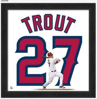 Mike Trout 20x20 UniFrame Framed Picture Los Angelas LA Angels of