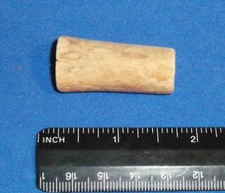 Ancient Anasazi Pueblo IV Deer Bone Tube Bead, 1 1/2 x 5/8