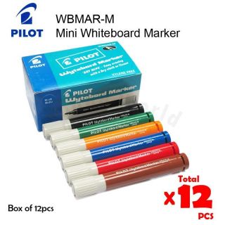 Mini Whiteboard Marker Color Pen (Box of 12pcs) 6 color to select