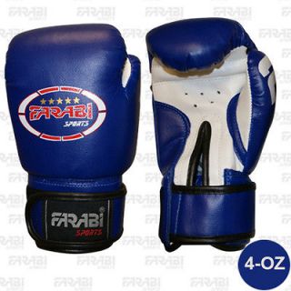 4oz Kids Boxing Gloves Junior Mitts mma Synthetic Leather Sparring