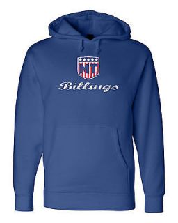 BILLINGS, MT Unisex Fleece Sweatshirt Hoody. Billings Montana USA City