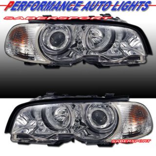 2000 2003 BMW E46 3 SERIES 2DR COUPE HALO PROJECTOR HEADLIGHTS