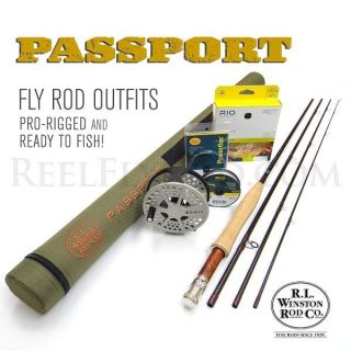 NEW WINSTON PASSPORT 376 4 3WT FLY ROD OUTFIT   
